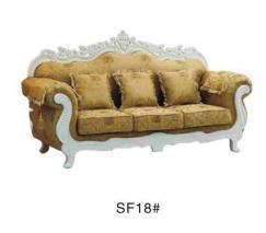 European Luxury Living Room Furniture Wooden Fabric Sofa