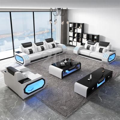 USA Hot Selling Modern Home Furniture Leather Living Room Sofa Furniture Set