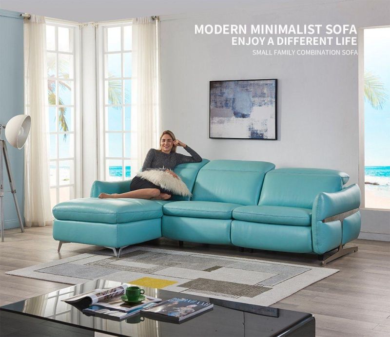 Multi-Functional Living Room Sofa Furniture Reclining Sofa Teal