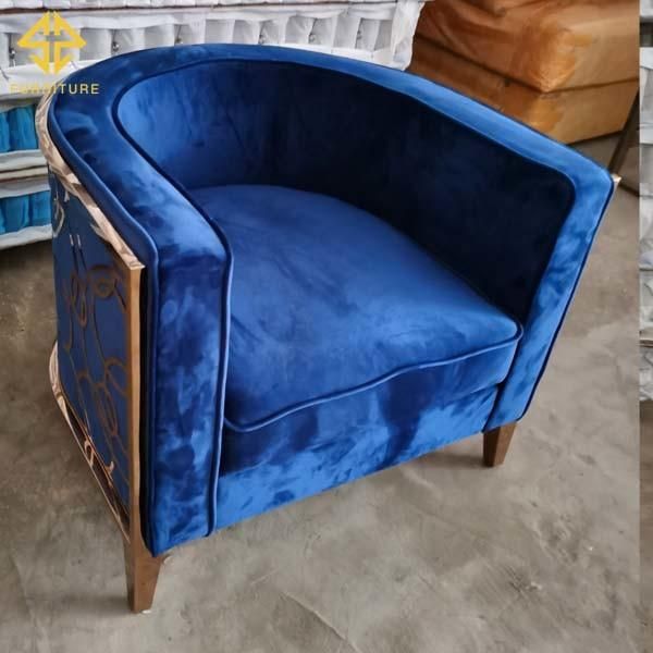 2021 Stylish Velvet Love Seat Popular Wedding Sofa Couch Event Hotel Banquet