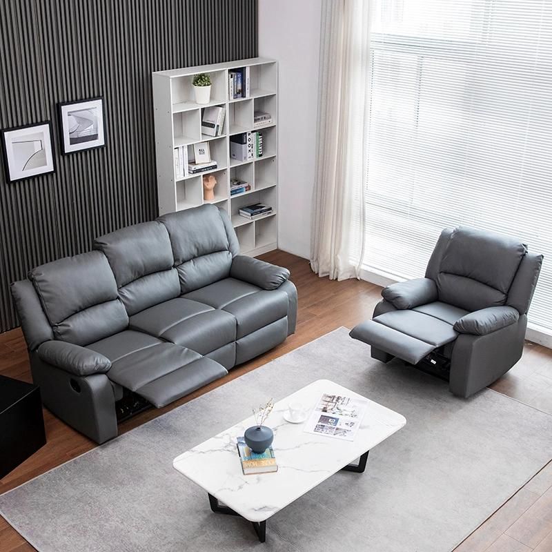 Living Room Sofa Set Manual Recliner 1+2+3 Combined Sofa