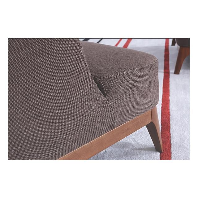 Nordic Unique Design Furniture Ash Solid Wooden with Fabric Sofa for Hotel