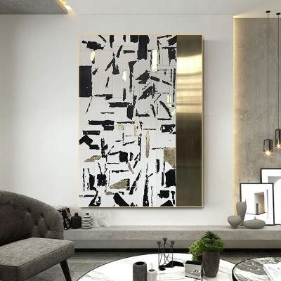 Modern Simple Light Luxury Hand Painted 3D Abstract Oil Hanging Painting Home Decoration for Living Room Model Room Porch Sofa Background