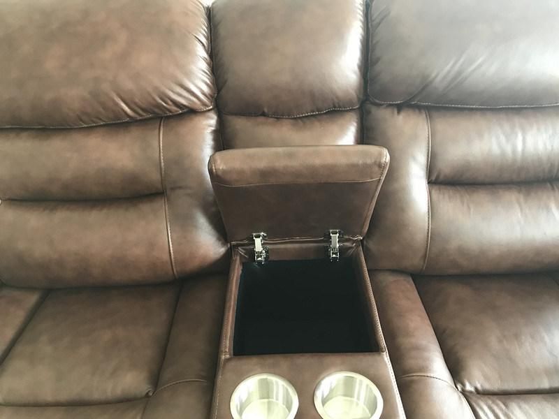 Power Genuine Leather Recliner Sofa for Living Room Furniture