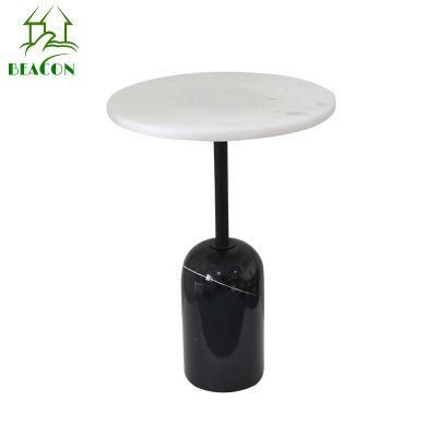 Marble Side Table Living Room Sofa Side Table Balcony Small Round Table