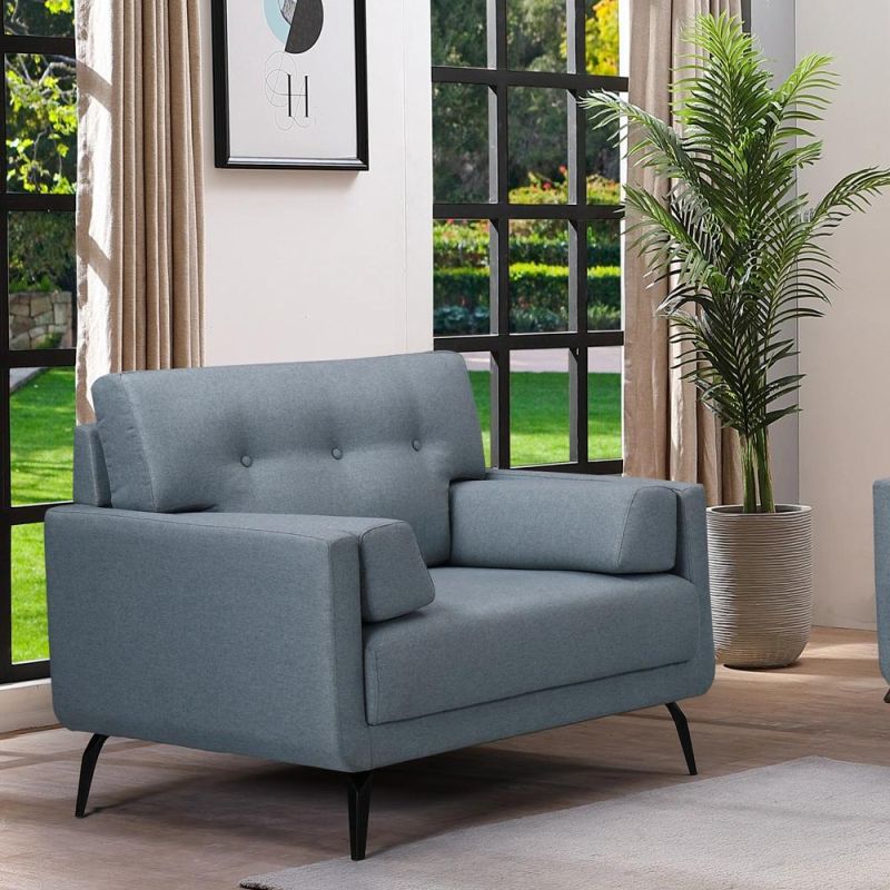 Nova Customized Color and Size 1 2 Seater Fluffy Sofa Velvet Sofa