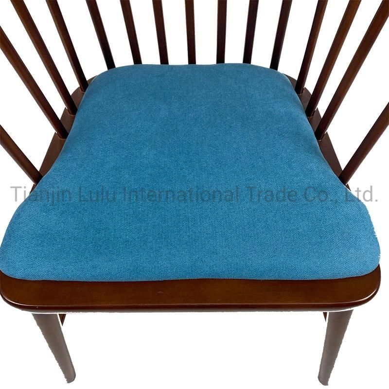 Hotel Lobby Wood Armrest Coffee Shop Leisure Chairs Living Room Dining Chairs