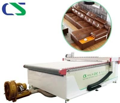 Good Price Hot Sale CNC Router Oscillating Knife Leather Sofa Seat Cover Cutting Machine