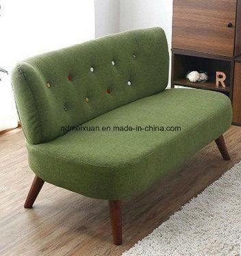 Solid Wood Double Sofa Japanese Fabric Sofa (M-X3122)