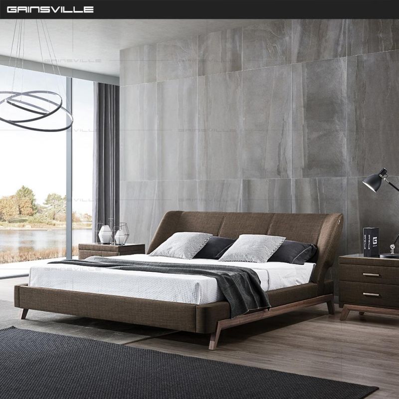 Italy New Model Furniture Home Bedroom Furniture Modern Upholstered Furniture Bed King Bed Sofa Bed