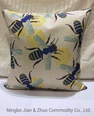 Custom Polyester Digital Printing Bees Pillow Cushion