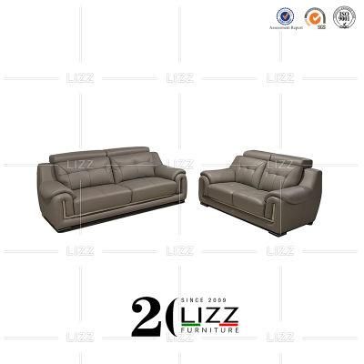 Comfortable Wood Frame Sofa Modern Luxury Italian PU Leather Sofa Set for Home Office Commercial