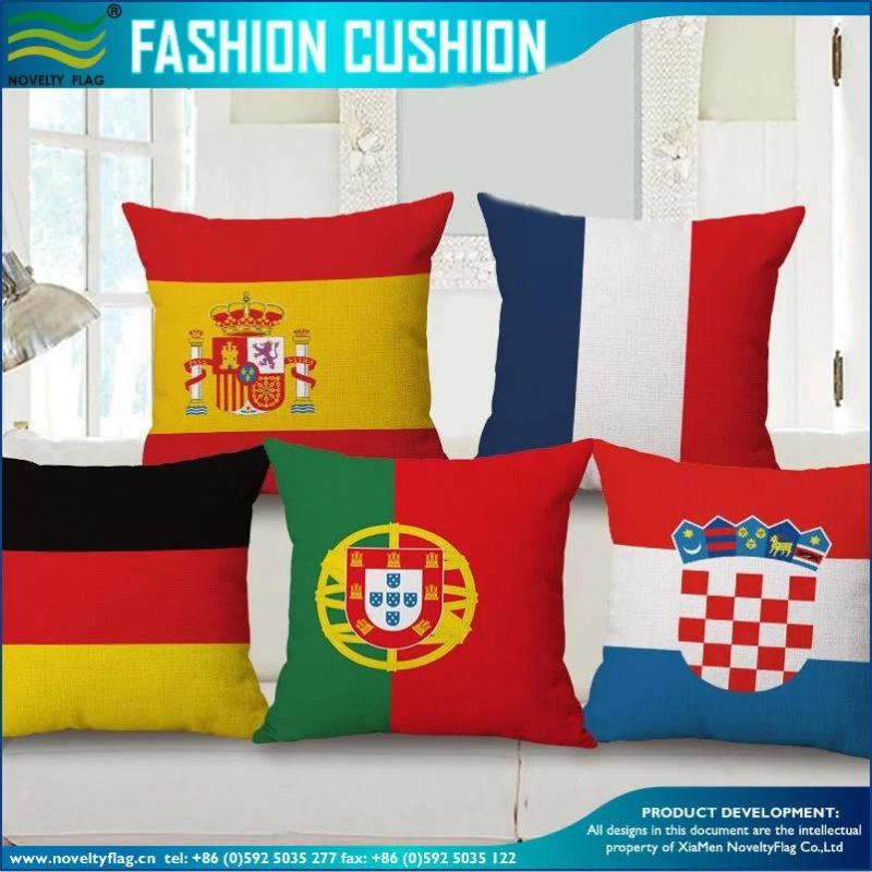 Fan National Flag Fashion Cushion Cover Pillow Case Home Sofa Decor (B-NF42F23004)