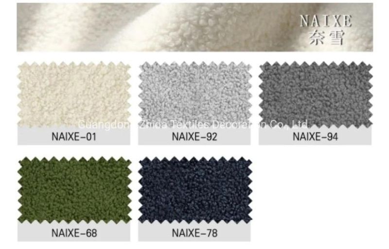 White Poliform Polyester Chenille Leisure Sofa Seat Furniture Fabric