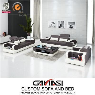 Wholesale Sectional Commercial Leather Sofa with Chaise