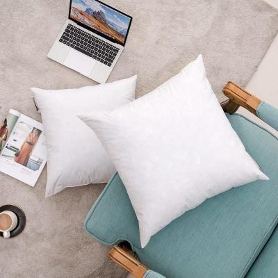 Factory Wholesale Luxury Soft and Fluffy Sofa Cushion Insert High Quality Goose Down and Feather Pillow Insert for Bed, Sofa