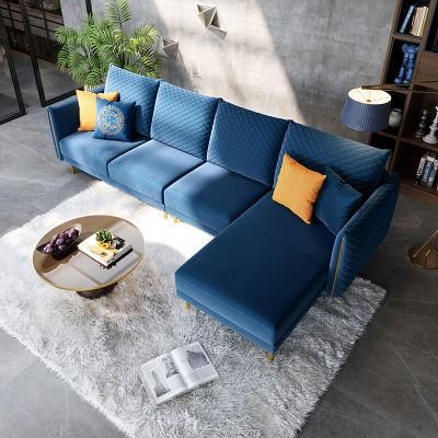 Linsy Fabric Velvet Tufted Couch Living Room Furniture Sofa S052