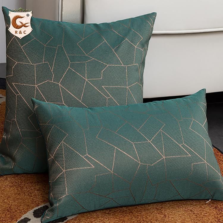 Fashion Gold Foil Print Pillow Cover Living Room Sofa Cushion Decorative Bronzing Pillow Cover
