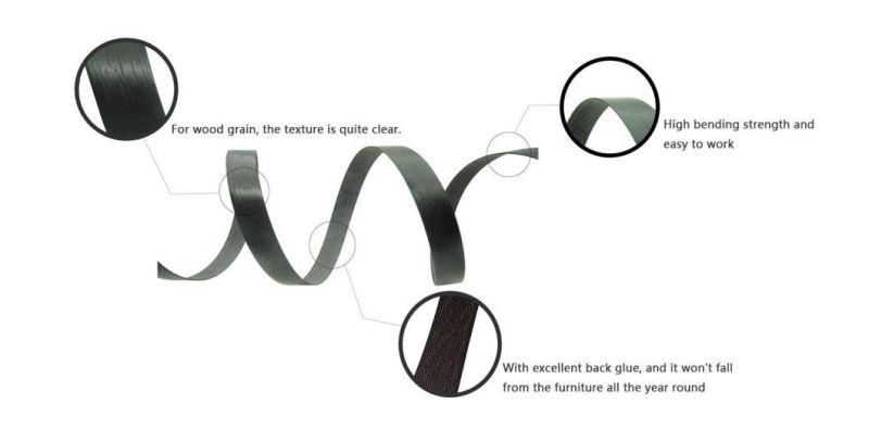 Anti-Ultra Decorative PVC Edge Banding Tape with Fabric Matte