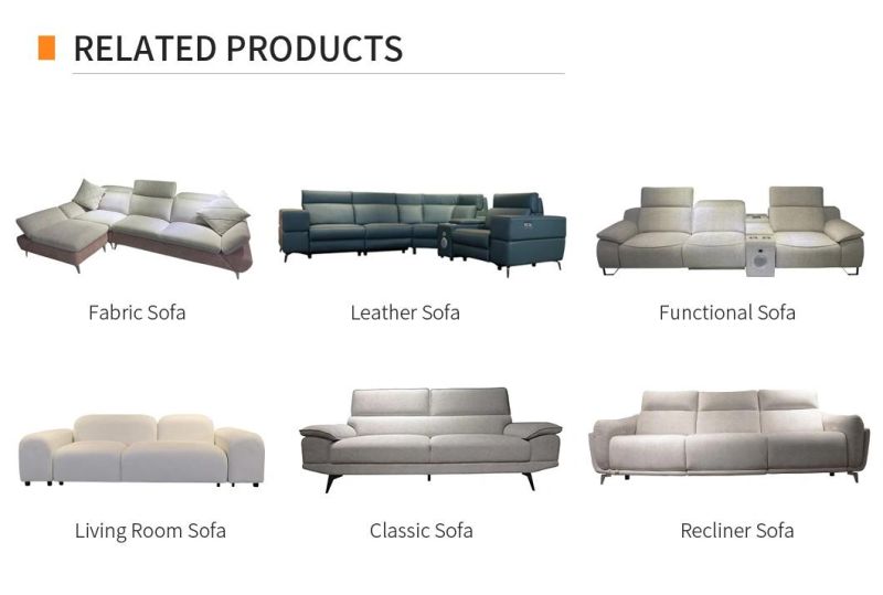 Wholesale Modern Luxury Furniture Recliner Sofa Fabric Furniture