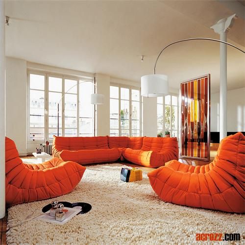 Modern Design Fabric Lounge Apartment Sofa Chair Original Design Sofa 2 Seater in Vintage Leather Lounge Chair