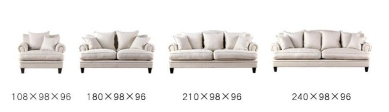 Wood Frame Upholstery Grey Fabric Color 3 Seat Sofa