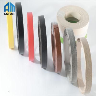 High Quality Furniture Accessories Flexible Wood Grain Kitchen Cabinet PVC Edging Strips