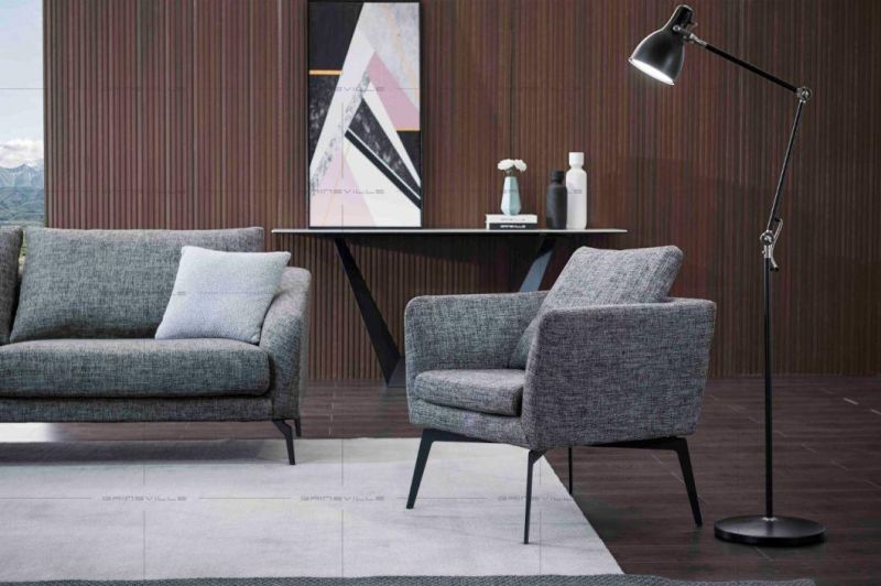 Modern Italian Design Fabric Sofa Home Furniture Sofa Leisure Chair for Living Room Crf26