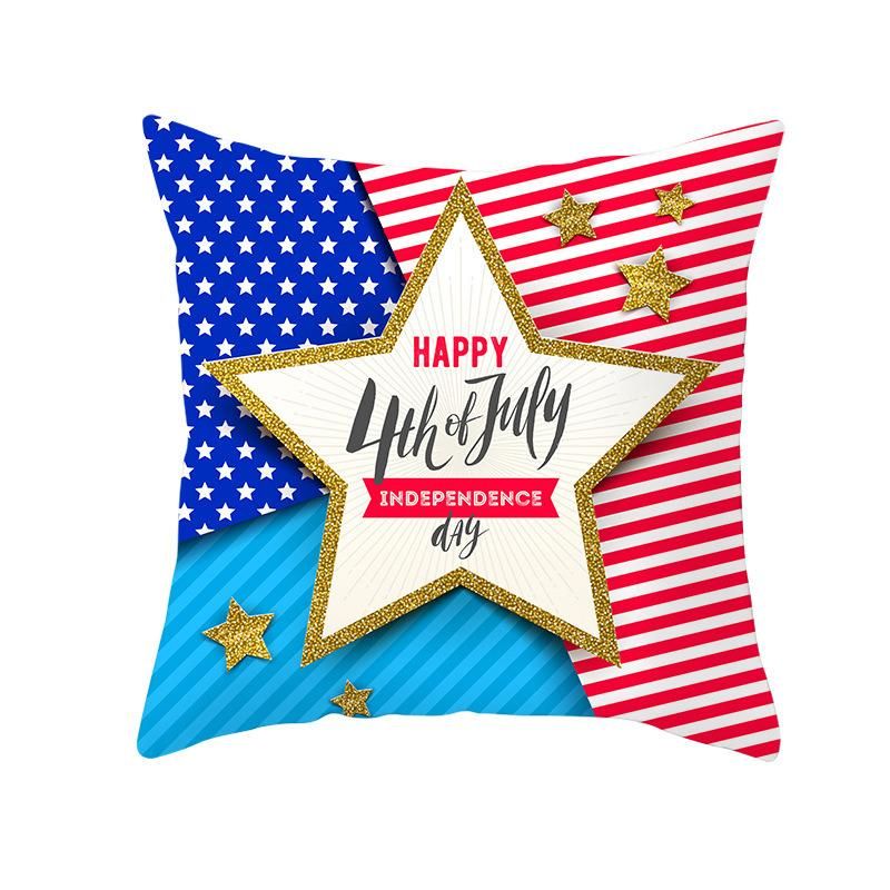 Holiday Decoration Independence Day Series 6 Back Cushion Cover, Sofa Cushion Cover