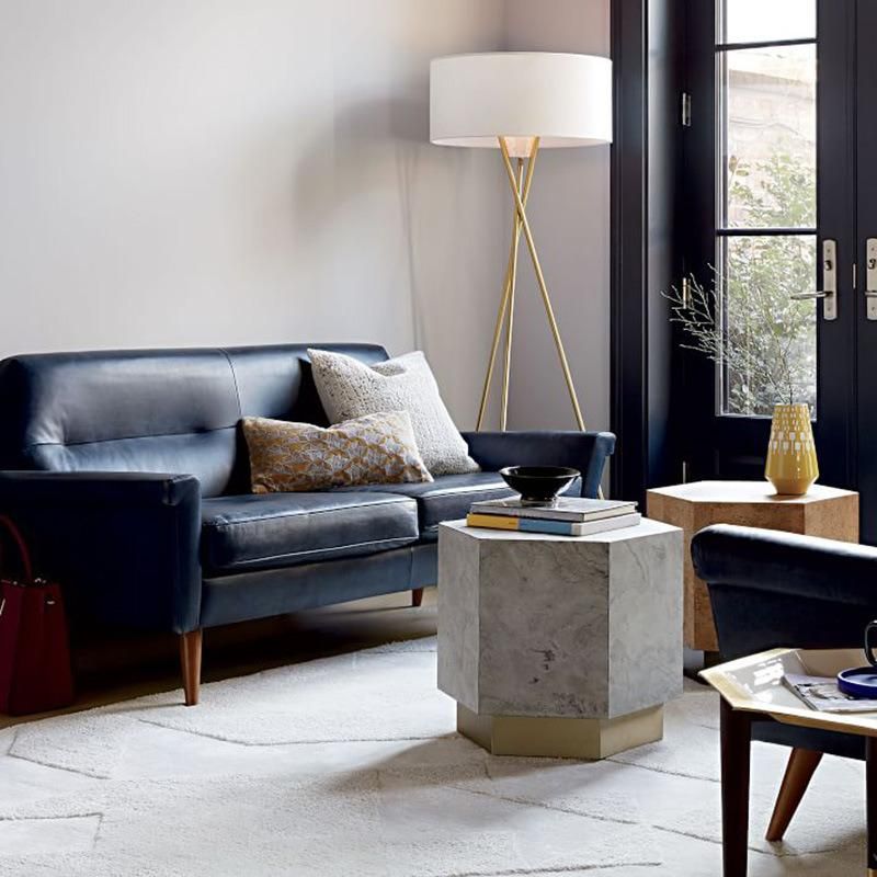 Latest Design Modern Living Room Couch Leather Corner Sofa