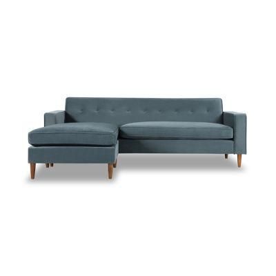 Home Furniture Velvet L-Shape Sofa 8601#