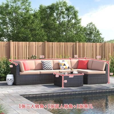 Outdoor Sofa Courtyard Garden Outdoor Rattan Table Chair