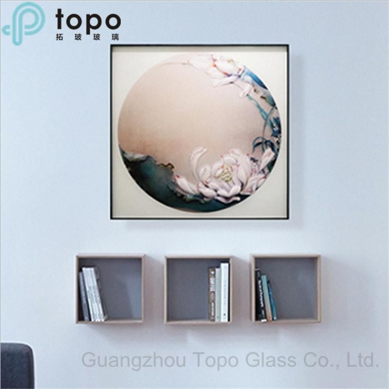 Safety Inlaid Craft Carved Glass Painting Made in Guangzhou China (MR-YB6-2014)