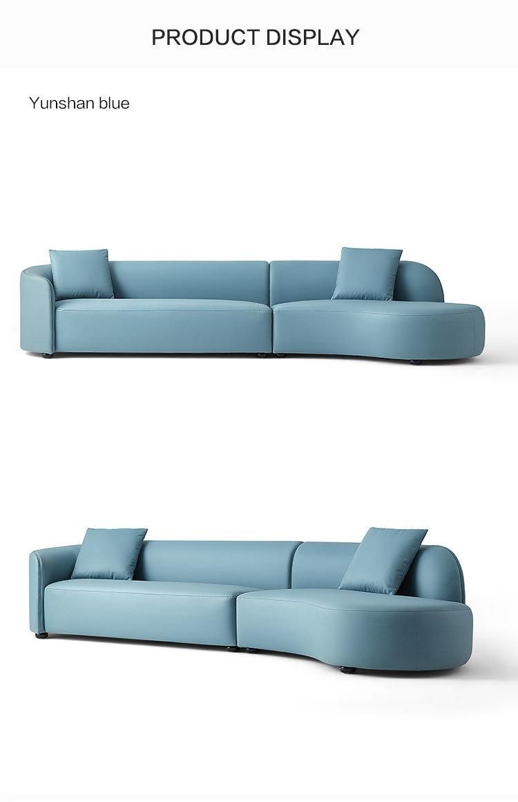 European High Back Couch Corner Modern Design Fabric Sofa in China Tbs019