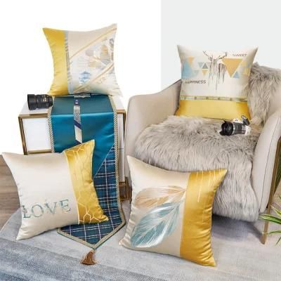 2022 Throw Pillow Elegant Soft High Quality Custom Made Jacquard Traditional Sofa Cushion Pillow
