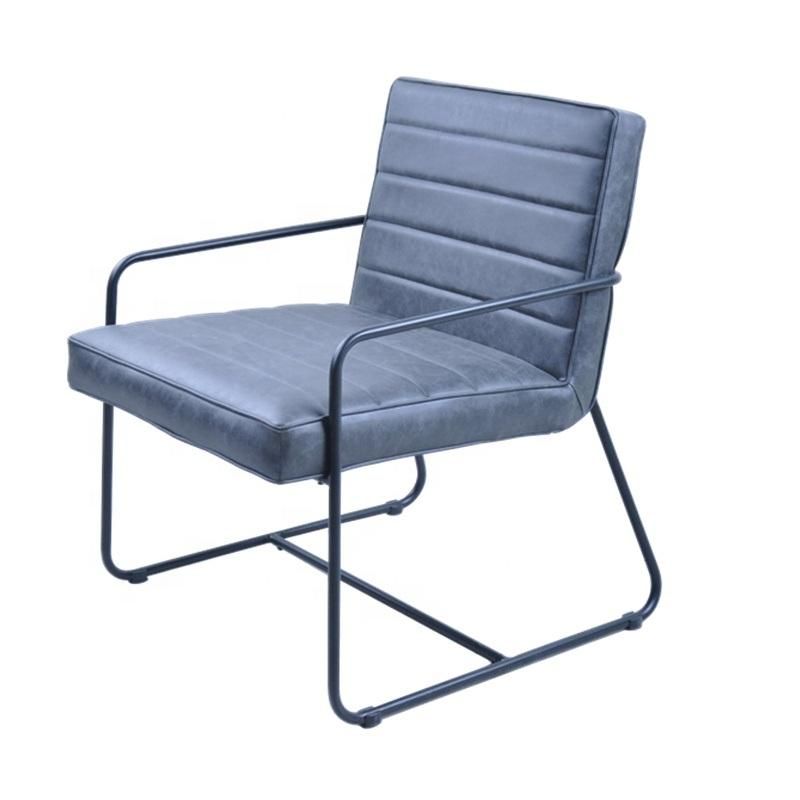 Cheap Price Traditional Good Quality Cozy Lounge Leisure Bedroom Family Household Sofa Living Room Arm Chair with Metal Legs