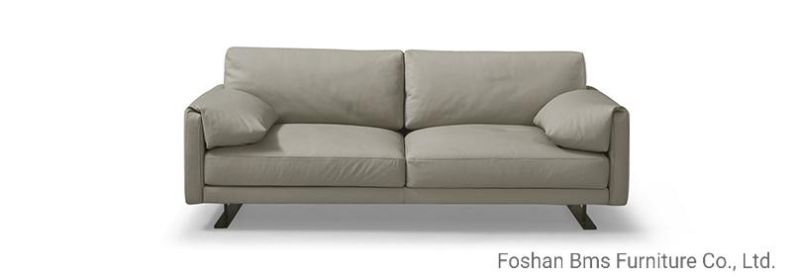 Contemporary Luxury Italian Home Furniture Living Room Sectional Corner Genuine Leather Sofa