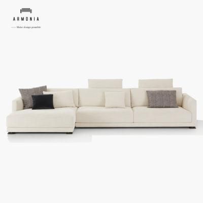 latest Design Style Non Inflatable Foam Recliner Corner Fabric Sofa