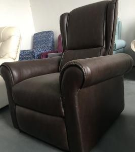 High Quality Cheap Modern Leather Brown High Back Sofa Chair