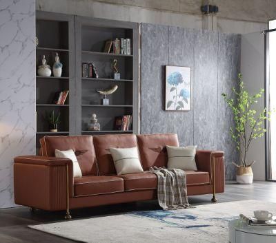 Foshan Luxury Home Furniture Hotel Supplier Modern Living Room Couch Set Fabric Leather Sofa