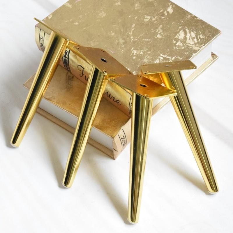 Gold Stainless Steel Metal Cozy Sofa Legs Furniture Feet Hardware for Cabinet Drawer Foot Stand