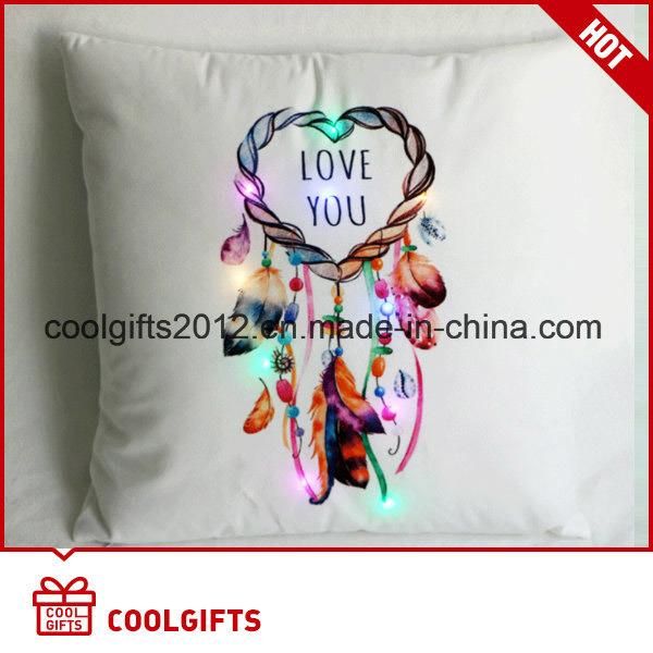 Christmas Decorative LED Pillow Covers Sofa Bedroom Throw Cushion with Light