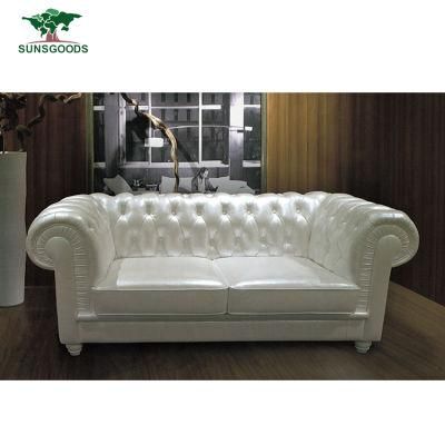 Comfortable Modern Luxury Living Room Home Furniture Leather Armchair Sofa Set