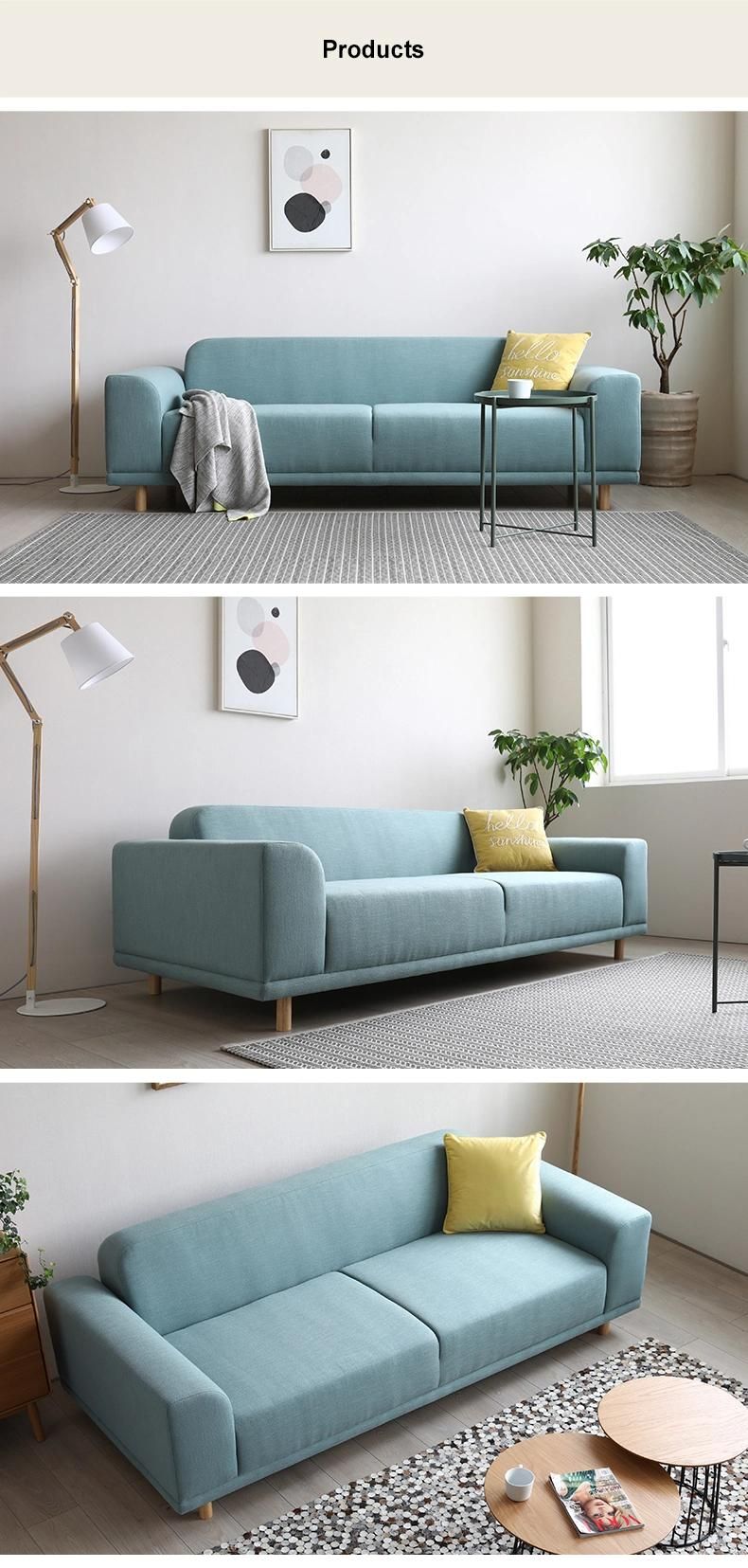 Contemporary Leisure Home Furniture Indoor Living Room Fabric Sofa
