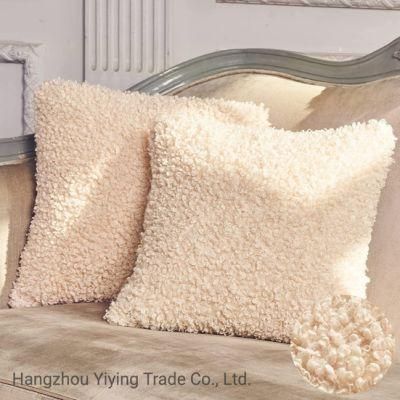 Soft Cozy Teddy Faux Fur Throw Pillow Covers Decorative Throw Pillows for Couch Sofa Bedroom