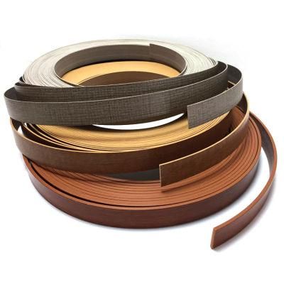 PVC Wood Grain and Plain Colored Edge Banding Tape