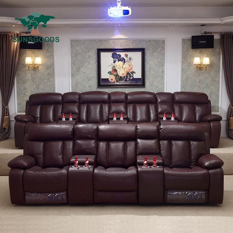 China Factory Theater Seating, Theater Seating Home, Sofa Set for Living Room Home Furniture