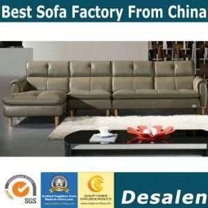 New Arrival Wooden Modern Genuine Leather Sofa (993)
