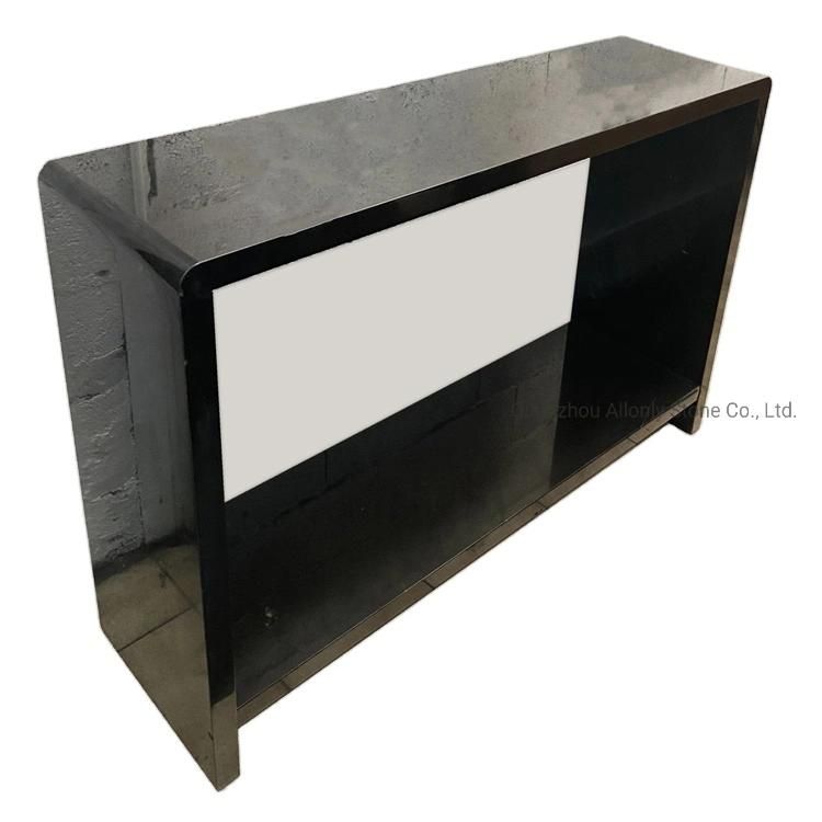 Home Entry Marquina Black Marble Stone Table Tops Long Custom Design Console Table