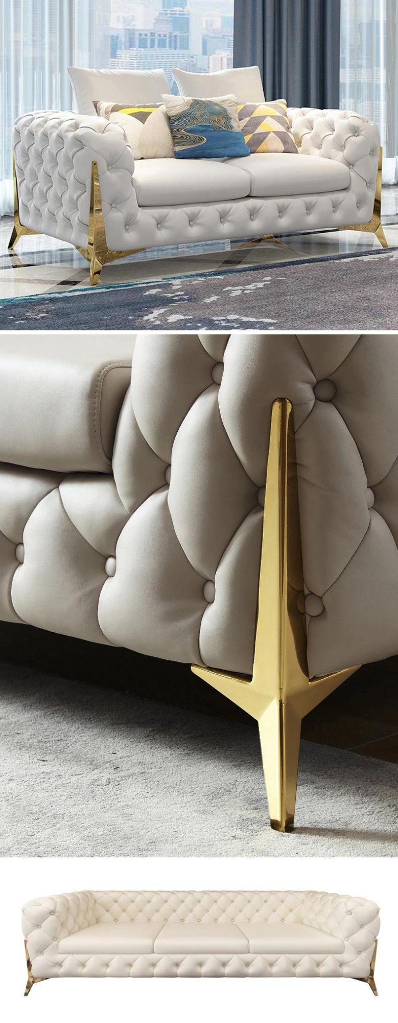 Top Quality Stainless Steel Gold Sofa Legs for DIY Home Furniture Fittings